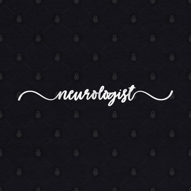 Neurologist - Font Contrast on Dark Design by best-vibes-only